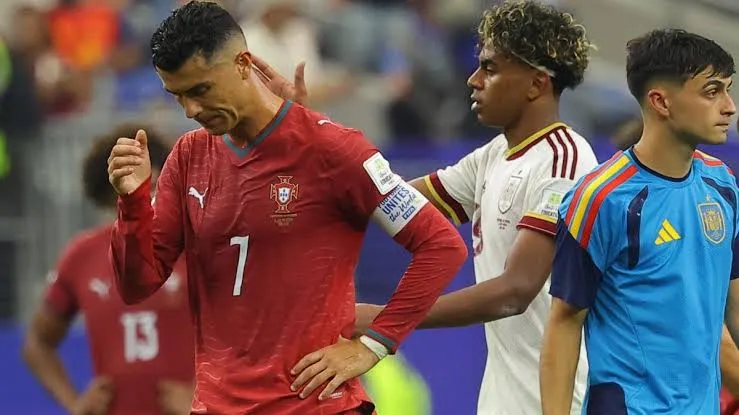 ESPAÑA con lo justo saca de la vía a Portugal y Cristiano